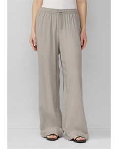 Брюки MIT GUMMIZUG UND WEITEM BEIN, светло-серый Qs