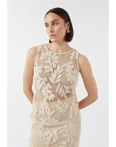 Топ Blouse, бежевый Comma,