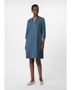 Джинсовое платье ELASTISCHES MIT PUFFÄRMELN, цвет Blau Comma,