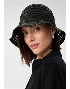 Шляпа SONNE MIT MUSTER, черный Comma,