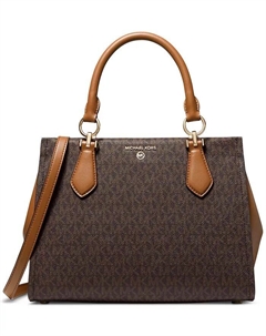 Сумка-портфель Marilyn Logo Medium, коричневый/бежевый Michael kors
