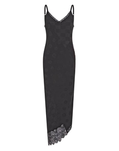 Платье из вискозы и шелка Moschino