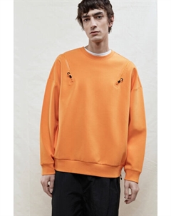 Свитшот oversize с молниями на плечах Befree