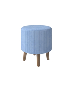Пуфик Пуф Gala (Ткань/Массив Teddy 311 Небесно-голубой/Антик) 41x41 Орматек