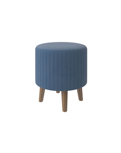 Пуфик Пуф Gala (Ткань/Массив Diva Синий/Антик) 41x41 Орматек