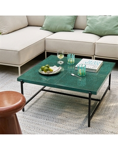 Стол журнальный садовый из полистоуна Aelio зеленый Am.pm.