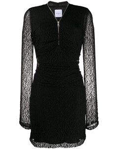 Gaelle bonheur приталенное кружевное платье 40 черный Gaelle bonheur