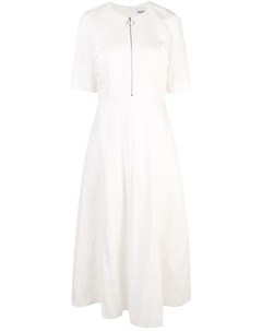Partow длинное платье с молнией 8 белый Partow