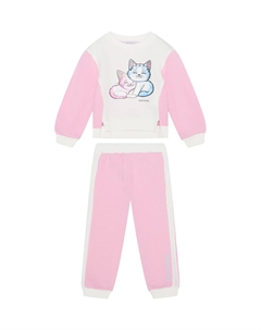 Костюм спортивный свитшот+брюки, принт кошечки Monnalisa