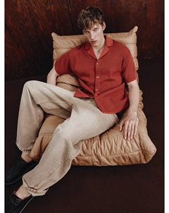 Вязаная рубашка с коротким рукавом Sela