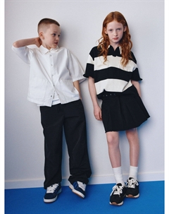 Школьная рубашка с коротким рукавом для мальчиков Sela