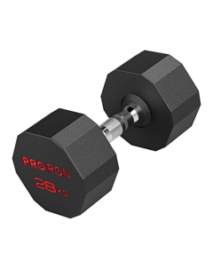 Гантель обрезиненная 28кг Г1280ОБР Proiron