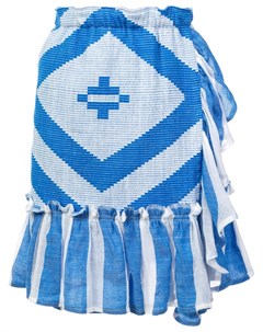 Lemlem фактурная юбка biruhi с запахом s синий Lemlem
