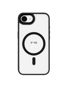 Чехол-накладка iPefet MagSafe для Apple iPhone 16e пластиковый (серая рамка) Ipefet