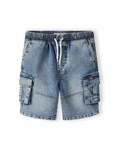 Джинсовые шорты CARGO POCKETS, цвет Blue Denim Minoti