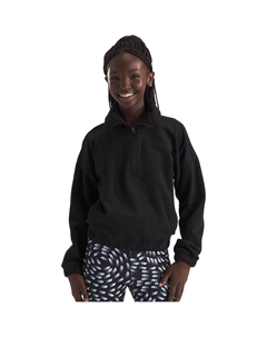 Флисовая кофта с молнией на 1/4 — для девочек, черный The north face