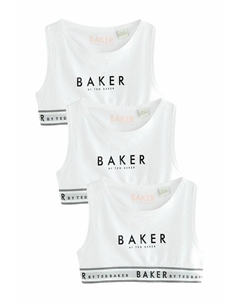 Бюстье REGULAR FIT 3 PACK, белый Baker by ted baker