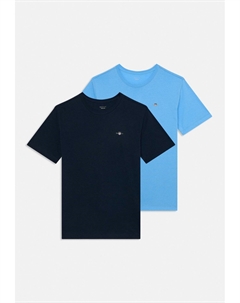 Базовая футболка C NECK UNISEX 2 PACK, синий Gant
