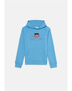 Толстовка ARCHIVE SHIELD HOODIE UNISEX con cappuccio, светло-голубой Gant