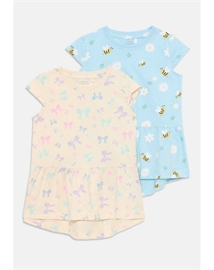 Платье из джерси NMFVIGGA 2 PACK, светло-желтый Name it