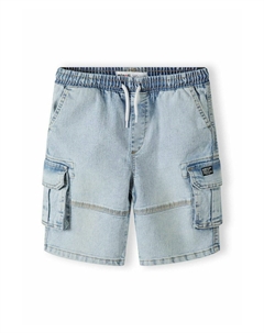 Джинсовые шорты CARGO POCKETS, цвет Light Blue Denim Minoti