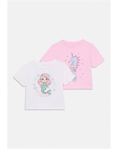 Футболка с принтом NMFFREJANE 2 PACK, белый Name it