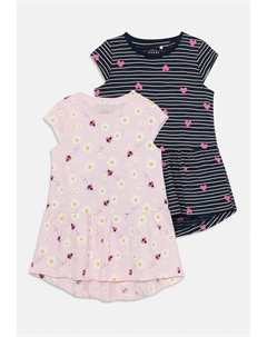 Платье из джерси NMFVIGGA 2 PACK, цвет Festival Bloom/Dark Sapphire Name it