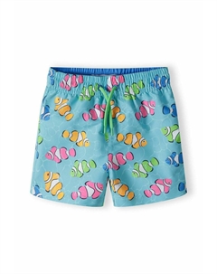 Пляжные шорты PRINT AND ELASTIC WAIST, бирюзовый Minoti