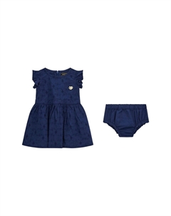 Повседневное платье SET MIT BRODERIE ANGLAISE, темно-синий Guess