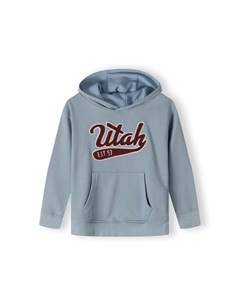 Толстовка OVERSIZED WITH KANGAROO POCKET con cappuccio, синий Minoti