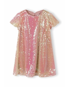 Элегантное платье FLUTTER SLEEVE SEQUIN, фуксия Minoti