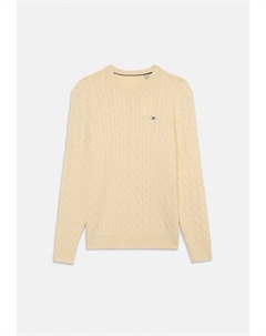 Свитер SHIELD CABLE C NECK UNISEX, слоновая кость Gant