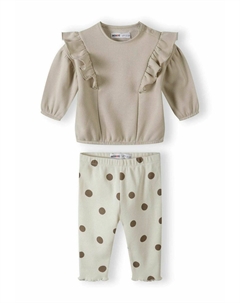 Леггинсы CREW NECK SET, бежевый Minoti