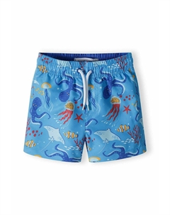 Пляжные шорты PRINT AND ELASTIC WAIST, синий Minoti