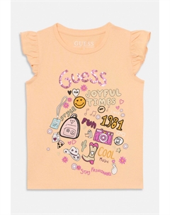 Футболка с принтом TODDLER, оранжевый Guess