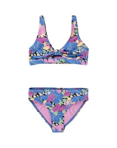 Бикини с цветочным принтом - для девочек, индиго Roxy