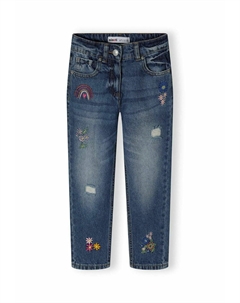 Джинсы EMBROIDERED, цвет Blue Denim Minoti