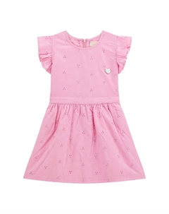 Повседневное платье MITTELLANGES BRODERIE ANGLAISE, розовый Guess