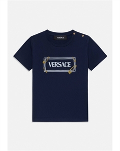Футболка с принтом 90S VINTAGE LOGO KIDS PRINT UNISEX, синий Versace