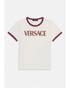 Футболка с принтом LOGO KIDS PRINT UNISEX, белый Versace