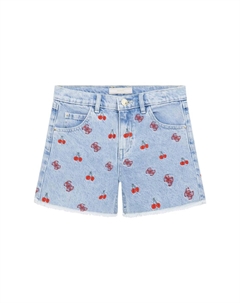 Джинсовые шорты RIGID W EMBROIDER, цвет Baby Cherry Indigo W Guess