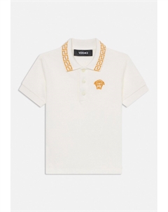 Поло GRECA OUTLINE MEDUSA EMBROIDERY UNISEX, белый Versace