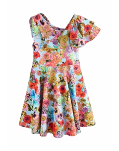 Платье из джерси REGULAR FIT-PRINT SHOULDER DETAIL, светло-голубой Next