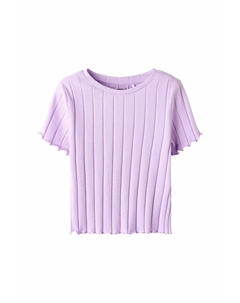 Футболка CROPPED FIT, сиреневый/меланж Name it