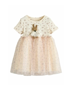 Платье из джерси REGULAR FIT SHORT SLEEVE, бежевый Next