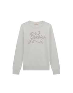 Толстовка LOGO STRASS, белый Guess