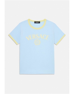 Футболка с принтом MEDUSA LOGO UNISEX, светло-голубой Versace