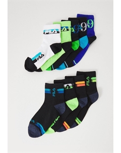 Носки JUNIOR QUARTER PLAIN SOCKS 9 PACK UNISEX, мультиколор Fila