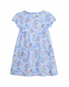 Платье из джерси REGULAR FIT MERMAID WITH PET IN POCKET, синий Jojo maman bébé