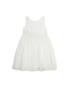 Элегантное платье REGULAR FIT WITH SASH, слоновая кость Jojo maman bébé